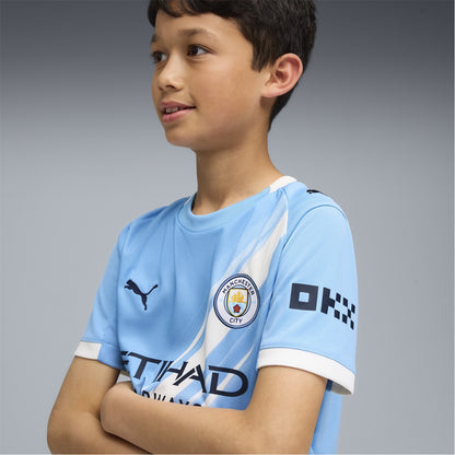 Manchester City Home Shirt 2025 2026 Juniors