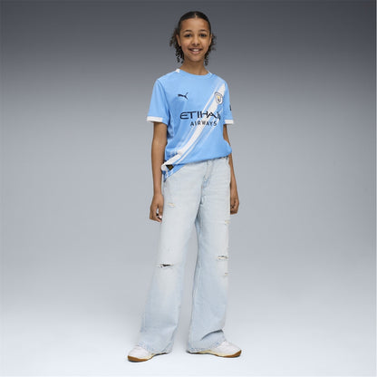 Manchester City Home Shirt 2025 2026 Juniors
