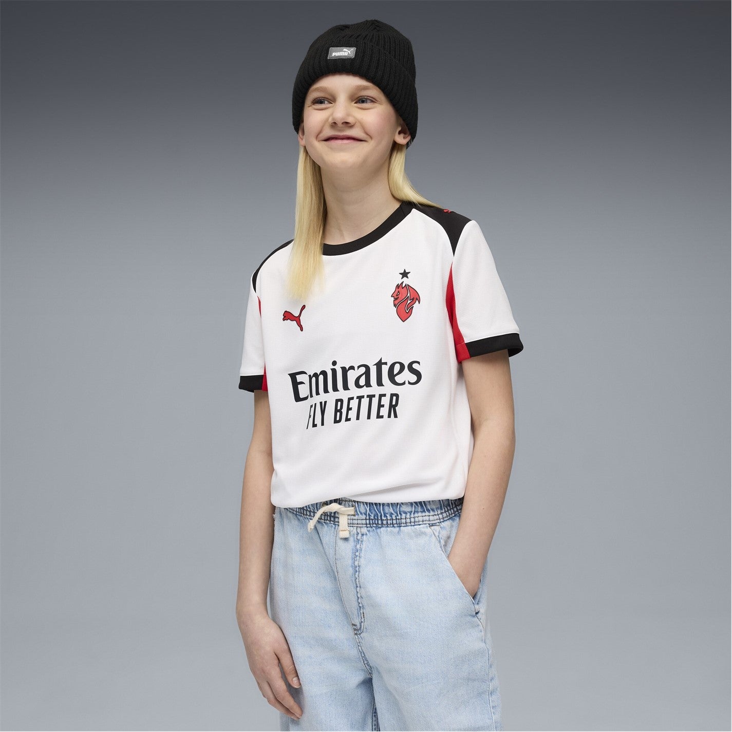 AC Milan Away Shirt 2025 2026 Juniors