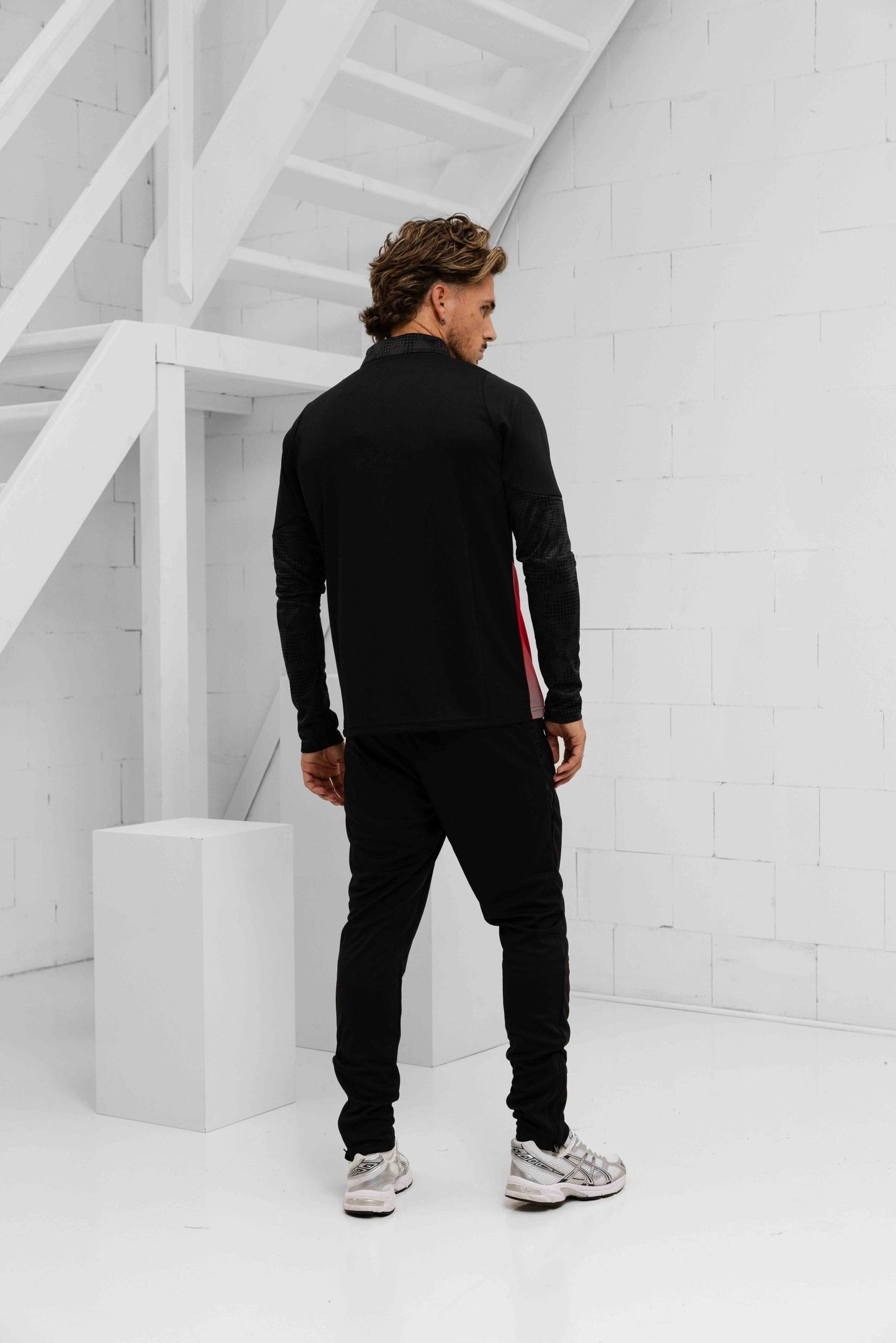 AC Milan 1/4 Zip Tracksuit Senior 2025/2026 Black