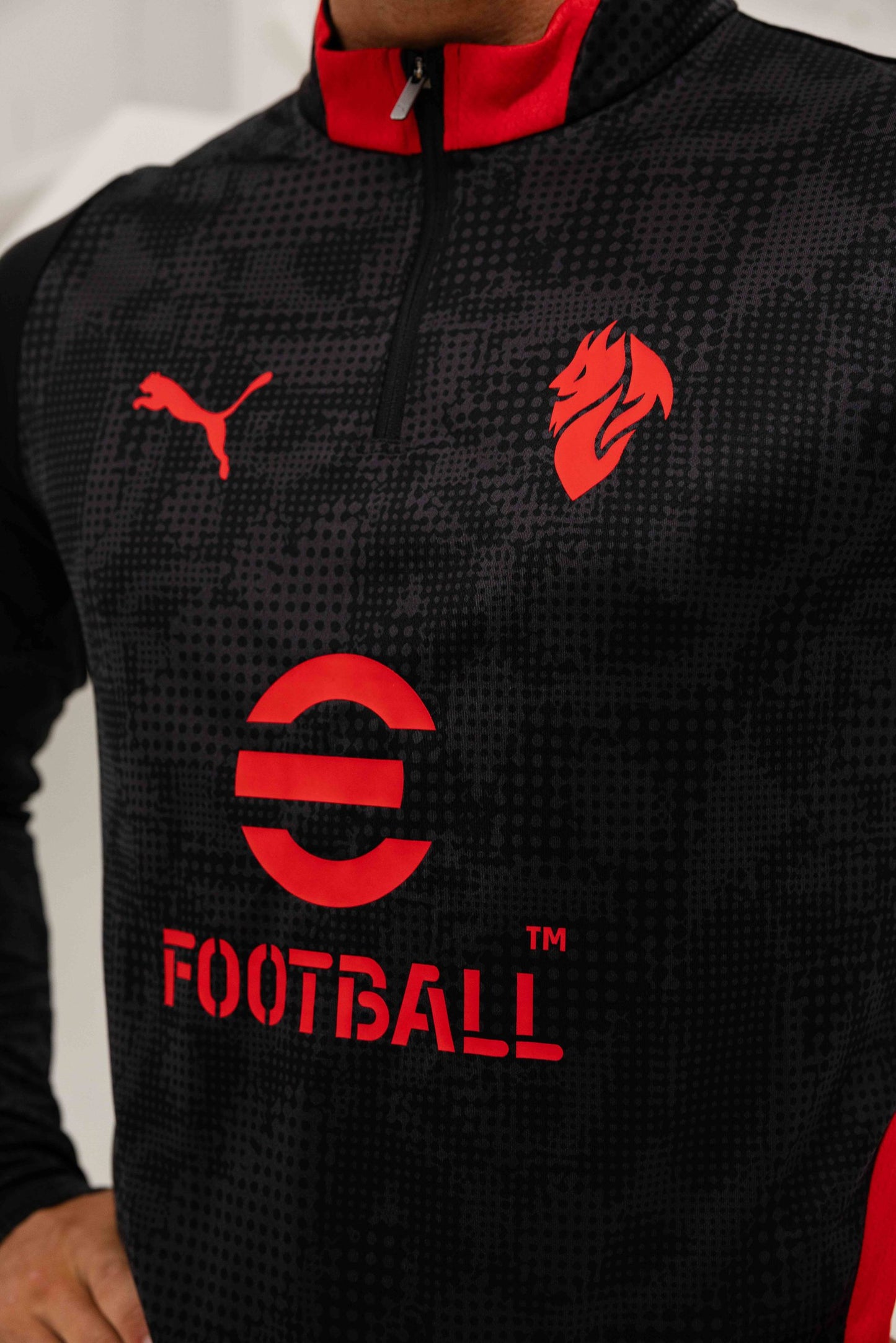 AC Milan 1/4 Zip Tracksuit Senior 2025/2026 Black