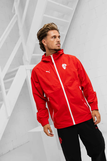 AC Milan Tech Woven Tracksuit Senior 2025/2026 Red