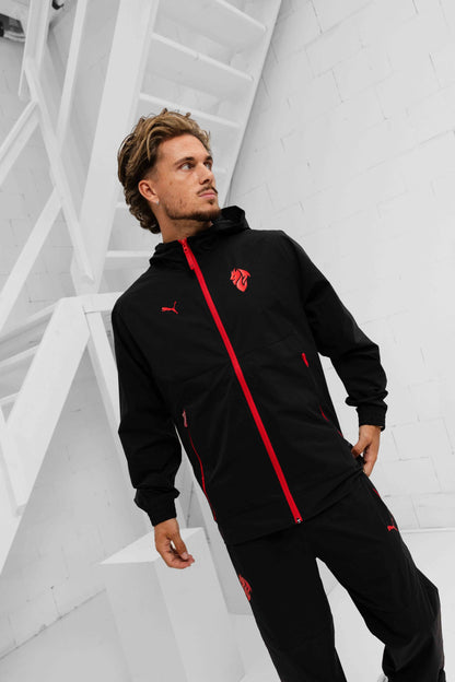AC Milan Tech Woven Tracksuit Senior 2025/2026 Black