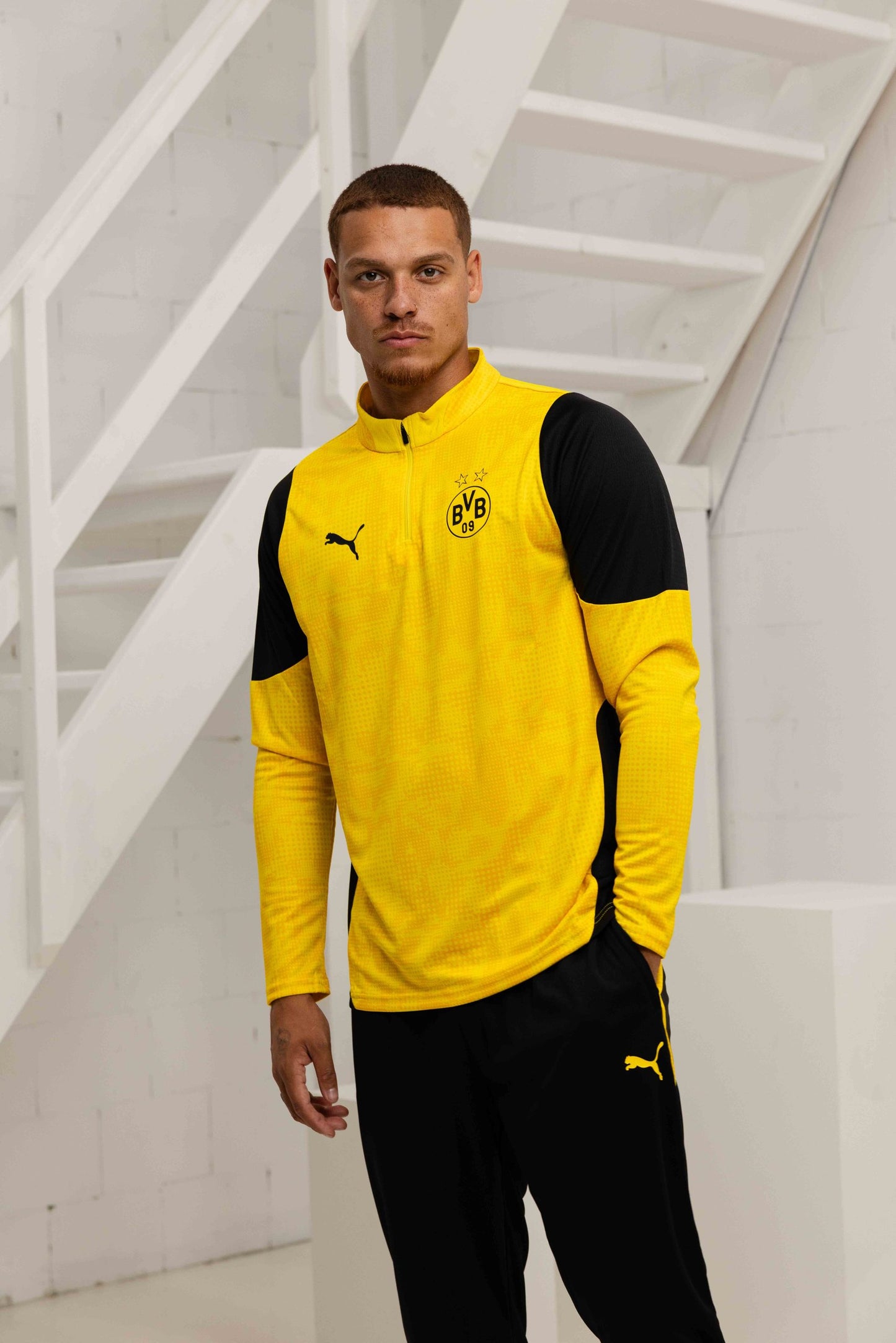 Borussia Dortmund 1/4 Zip Tracksuit Senior 2025/2026