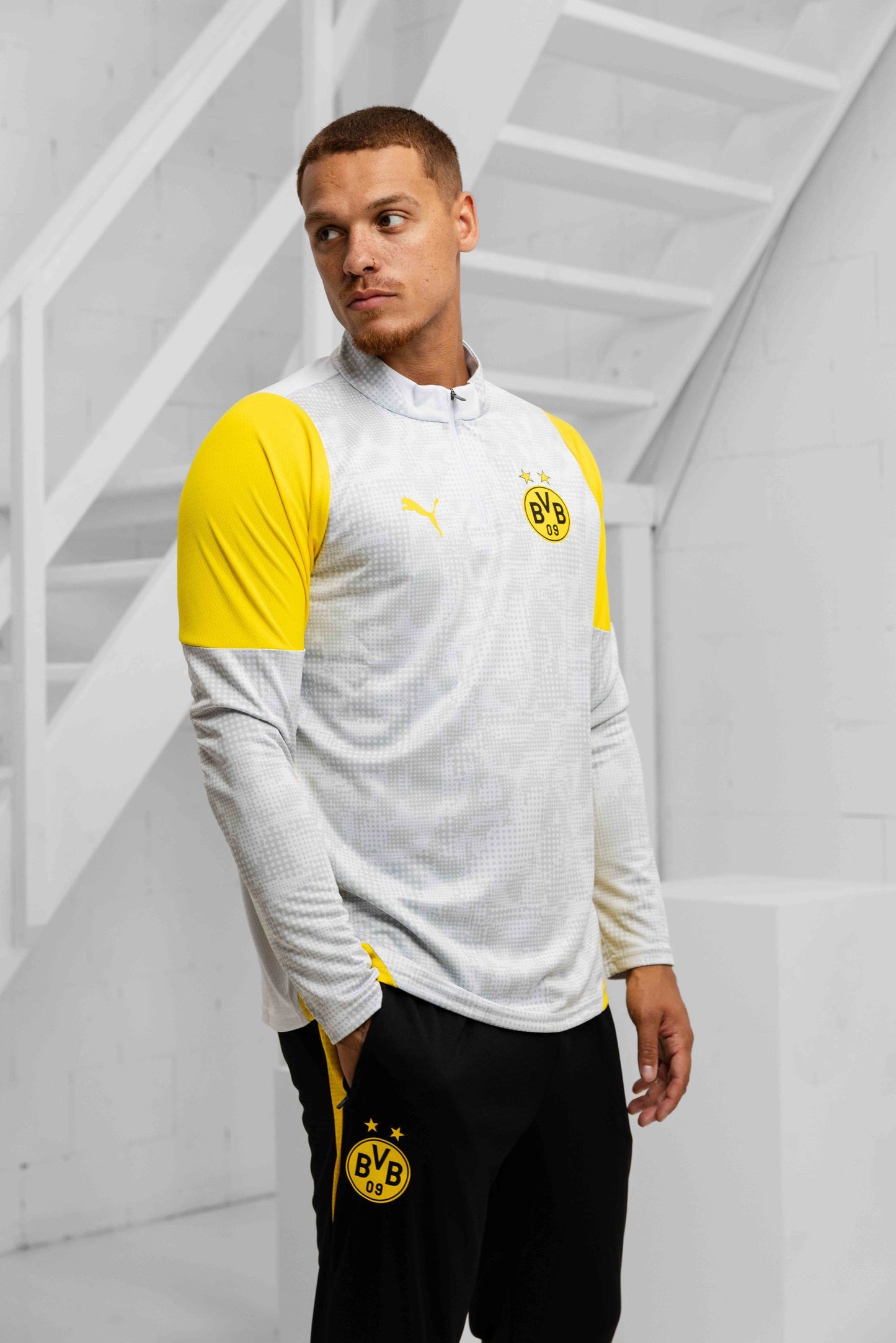 Borussia Dortmund 1/4 Zip Tracksuit Senior 2025/2026