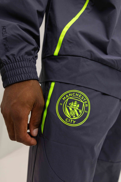 Manchester City Tech Woven Tracksuit Senior 2025/2026 Gray