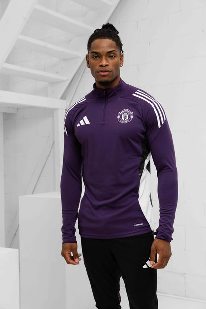 Manchester United 1/4 Zip Tracksuit Senior 2025/2026