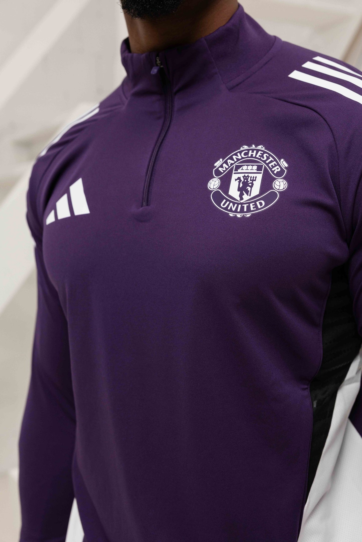 Manchester United 1/4 Zip Tracksuit Senior 2025/2026
