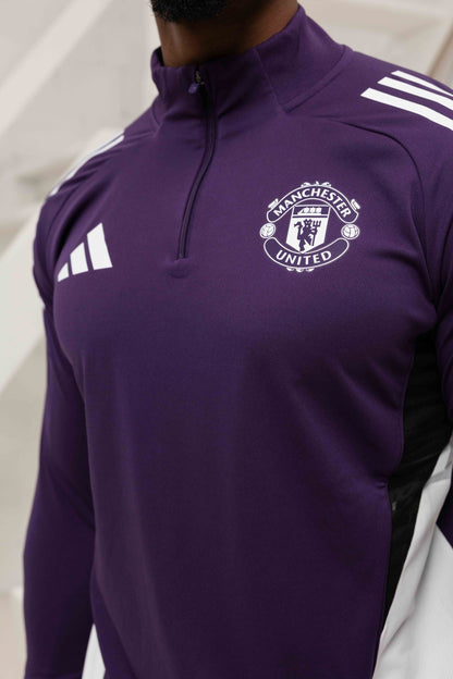 Manchester United 1/4 Zip Tracksuit Senior 2025/2026